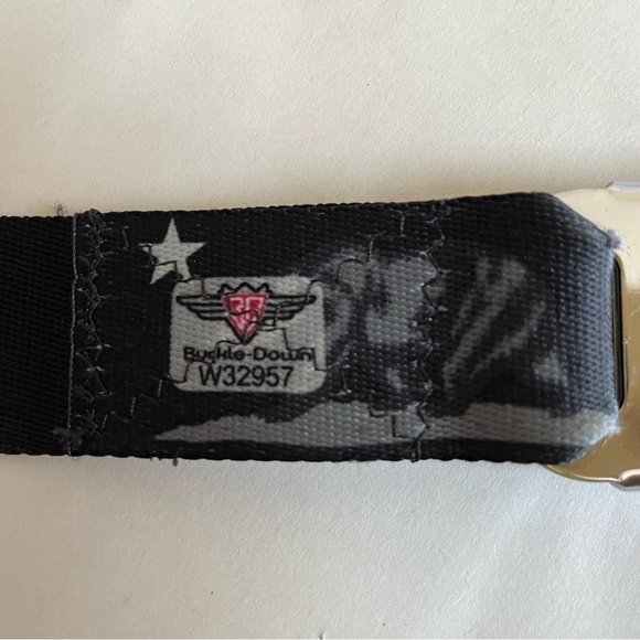 Buckle-Down Adjustable Belt USA California Republic Bear with Cadillac Buckle - Picture 8 of 10